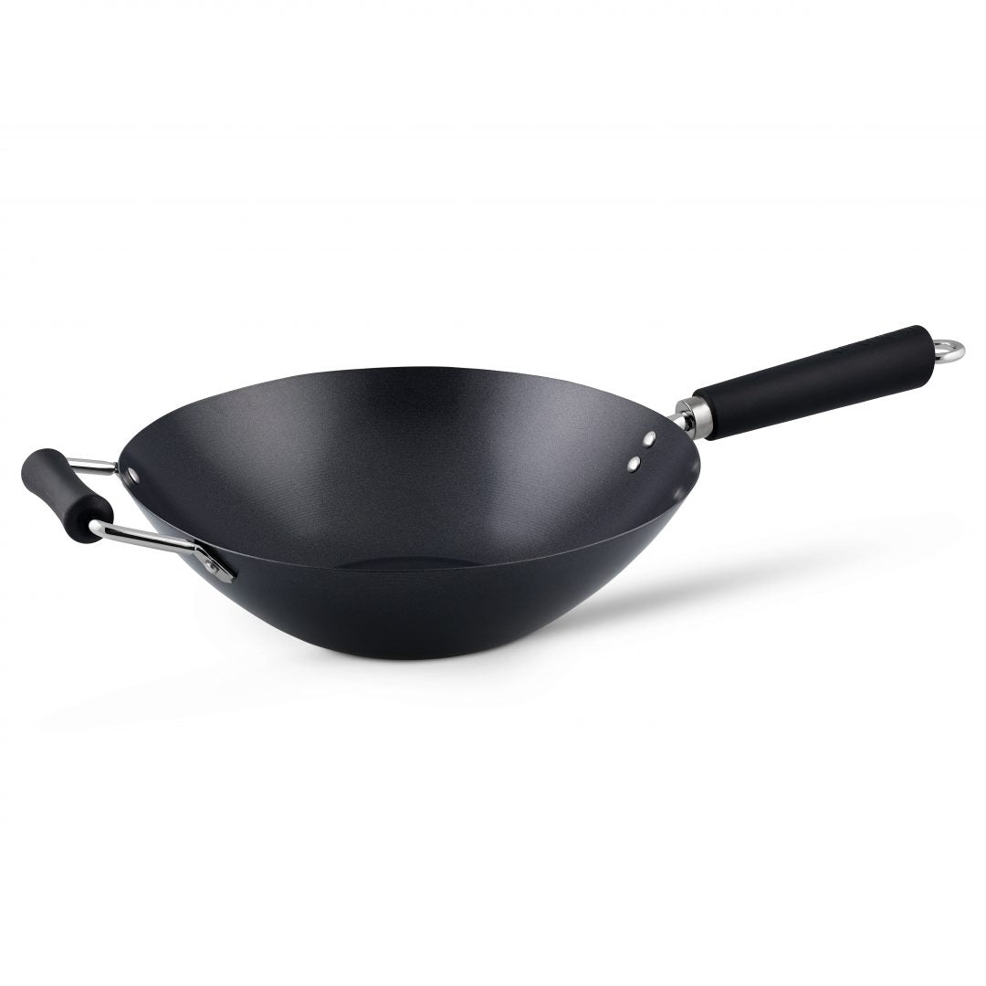 Ken Hom Excellence Wokpanna i kolstål 31 cm svart