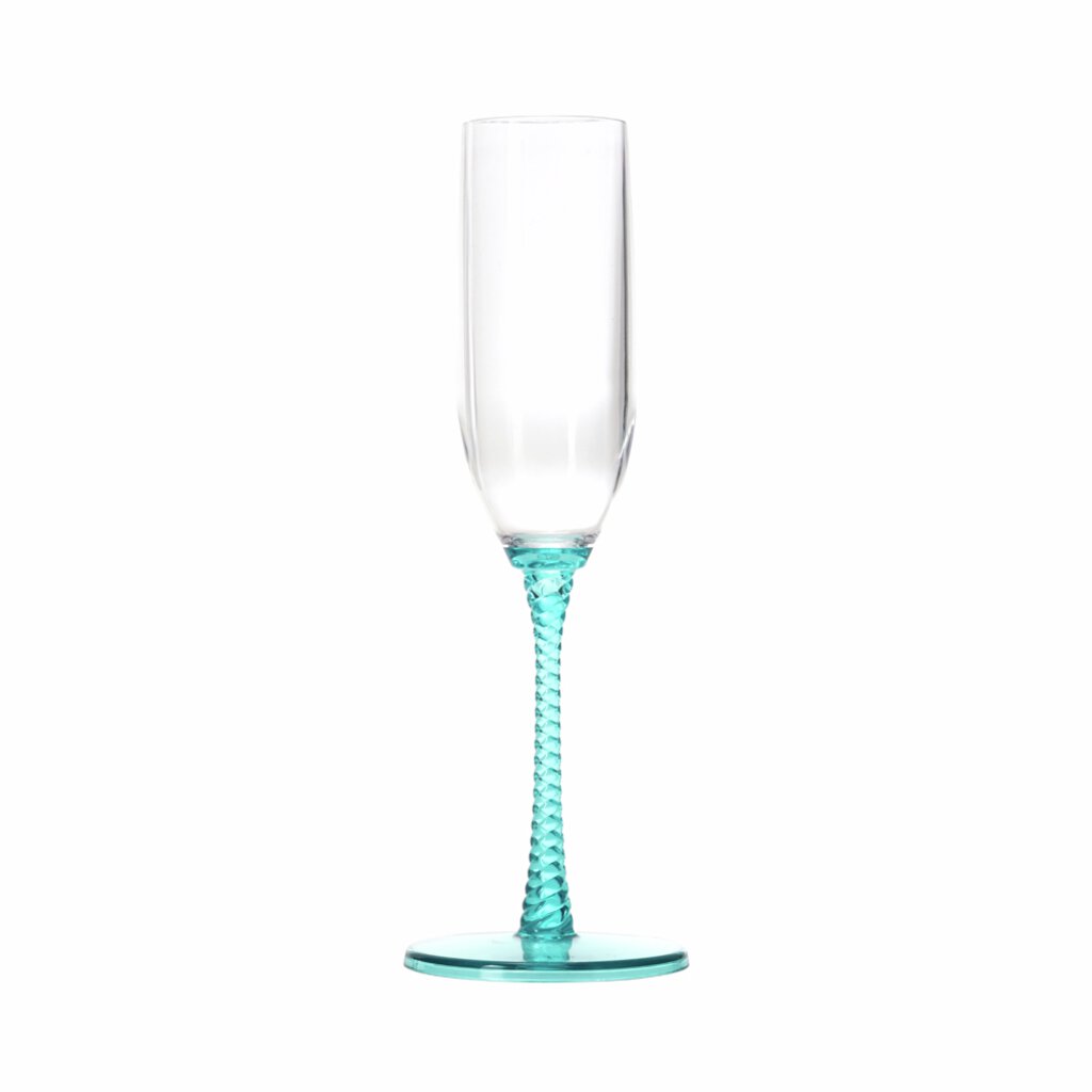 Stiernholm Eden Champagneglas 15 cl Blå Spiral/Turkos