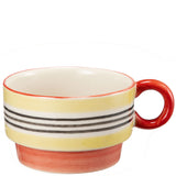 Stiernholm Mugg Poppy Röd gul Stengods 15cl