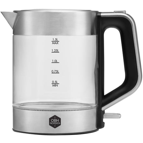 OBH Nordica Vattenkokare Venice Glass Kettle 1,5 L Trådlös - Kockensval