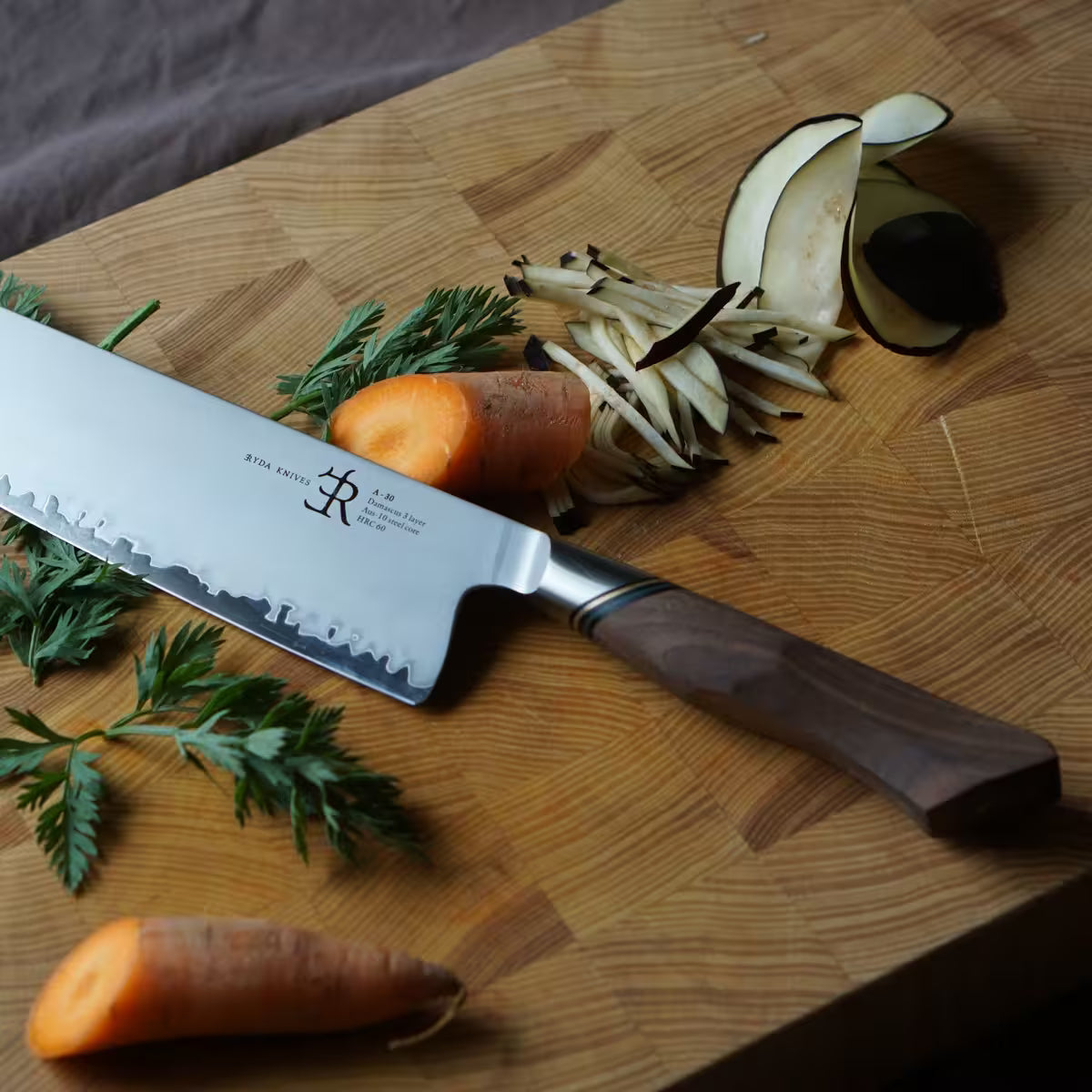 Ryda Knives A30 nakiri kniv 18 cm