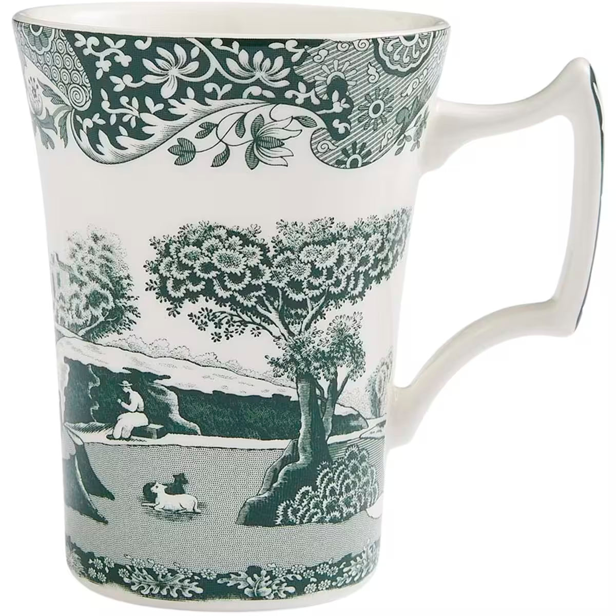 Spode Heritage Green Italian mugg 28 cl grön/vit