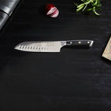 Damaskus By Haws Santokukniv 32 cm svart