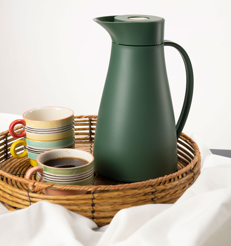 Stiernholm Mugg Poppy Röd gul Stengods 15cl