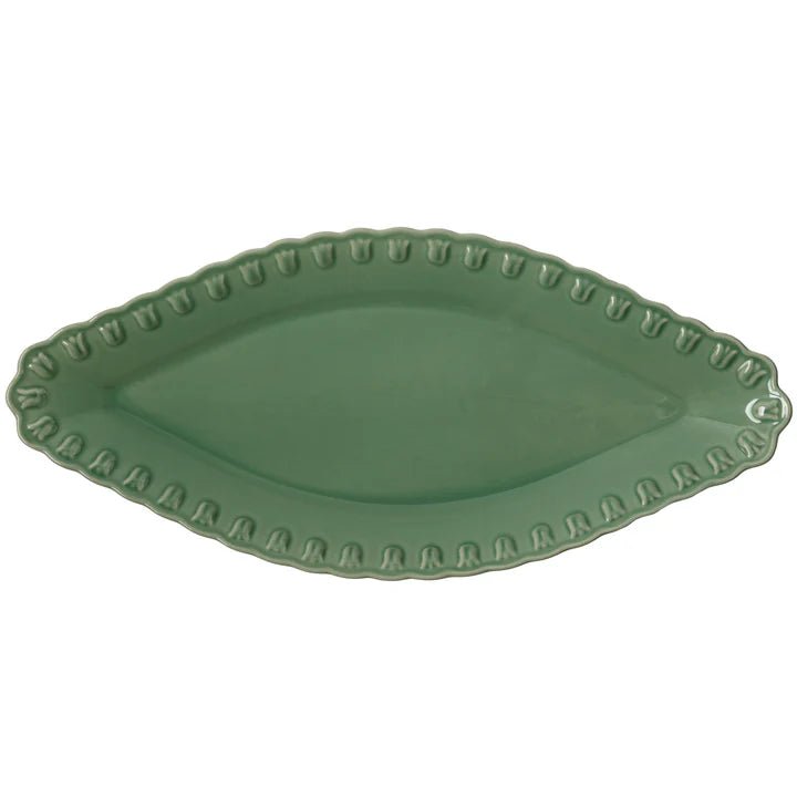 PotteryJo Tulipa Ovalt Serveringsfat 45 cm Verona green - Kockensval