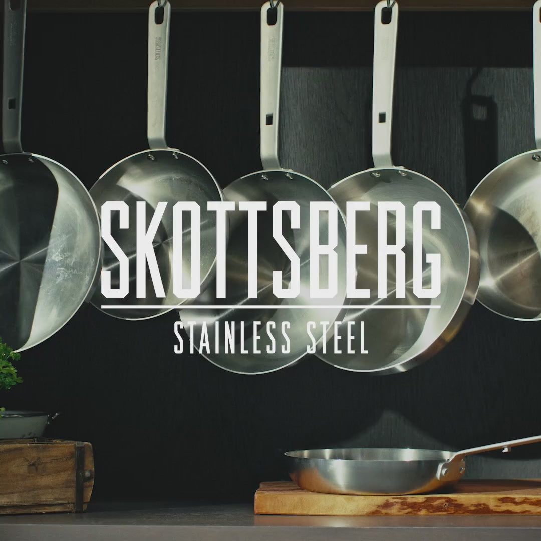 Skottsbergs stekpanna i rostfritt stål 24 cm