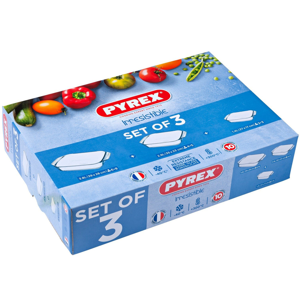 Pyrex Ugnsform Glas 3 - pack - Kockensval