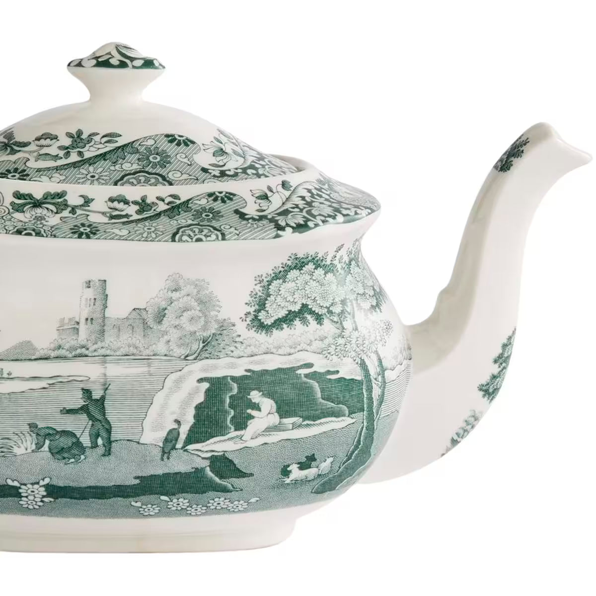 Spode Heritage Green Italian tekanna grön/vit