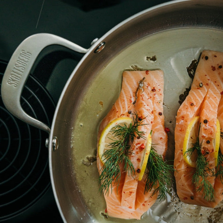 Skottsberg Sautépanna med lock 28 cm rostfritt stål