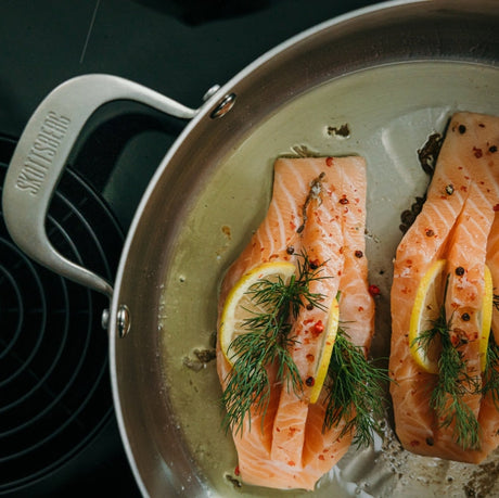 Skottsberg Sautépanna med lock 28 cm rostfritt stål