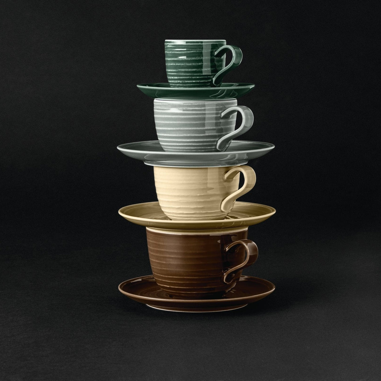 Seltmann Weiden Terra Mossgrön Kaffefat 12 cm 6 - pack - Kockensval