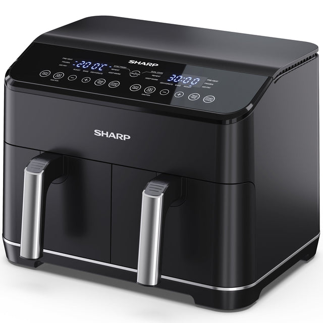 Sharp Airfryer Dubbel 2x4L med Digital Kontroll - Kockensval