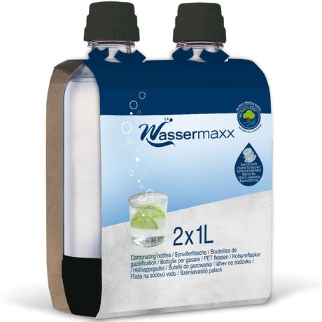 SodaStream Wassermaxx Flaskor 2 - pack 1L - Kockensval