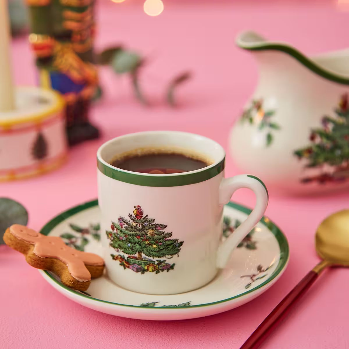 Spode Christmas Tree espressokopp 4-pack