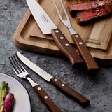 Tramontina Biffbestick 12 delar mörkt trä