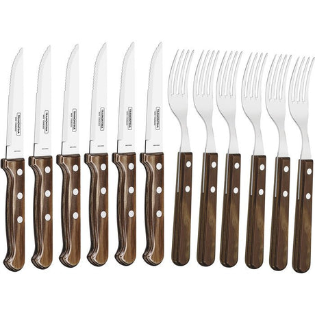 Tramontina Churrasco Grillbestick 12 delar Furu - Kockensval