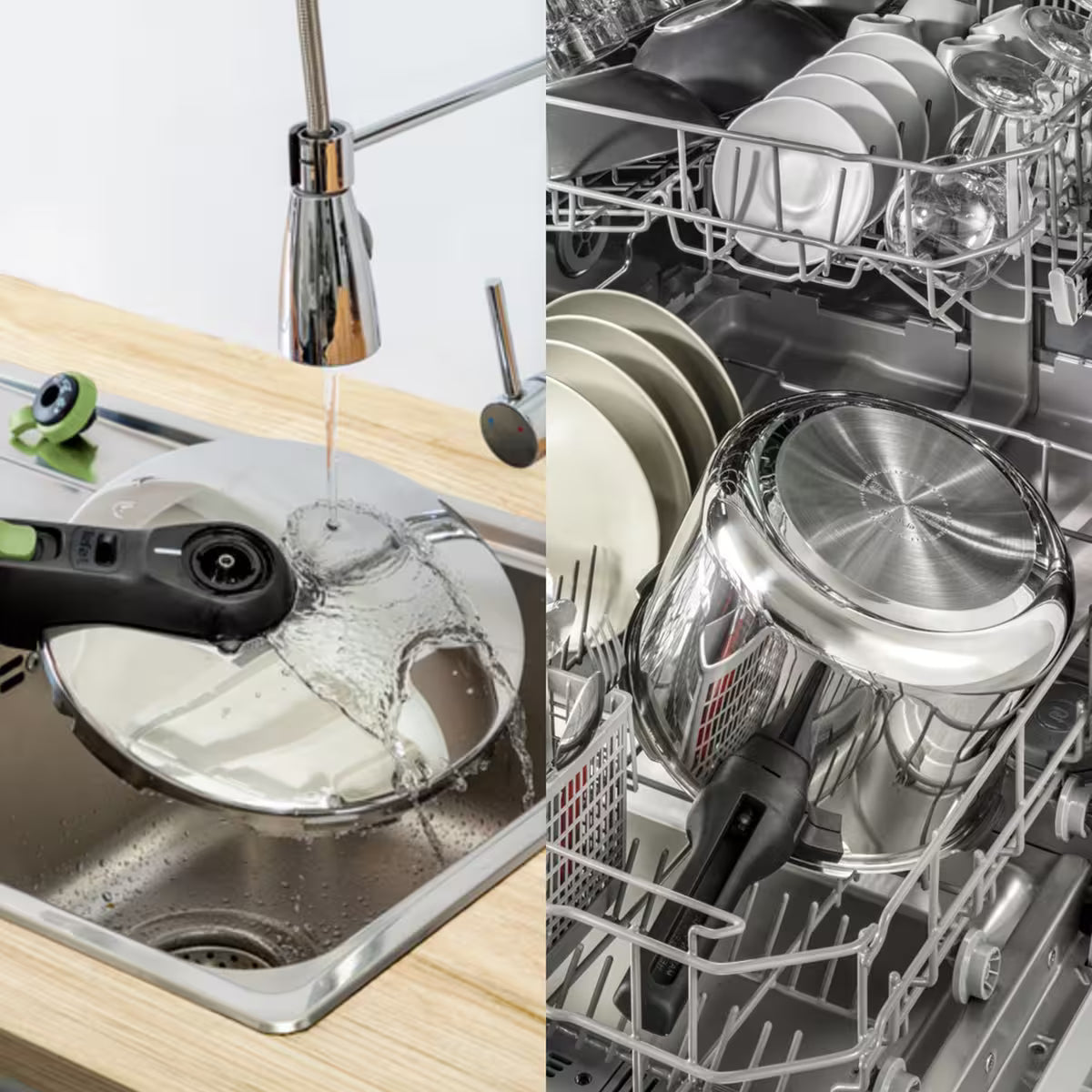 Tefal Secure Trendy tryckkokare inkl. ångkorg 6 liter