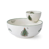 Spode Christmas Tree Chip n Dip 25cm