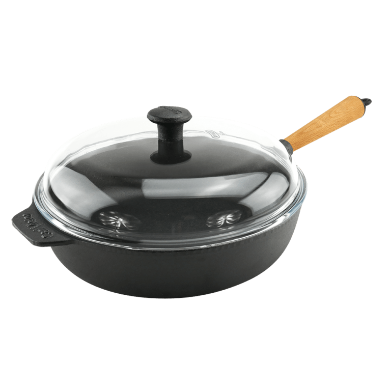 Carl Victor Traktörpanna Med Glaslock 28 cm, Bok Handtag