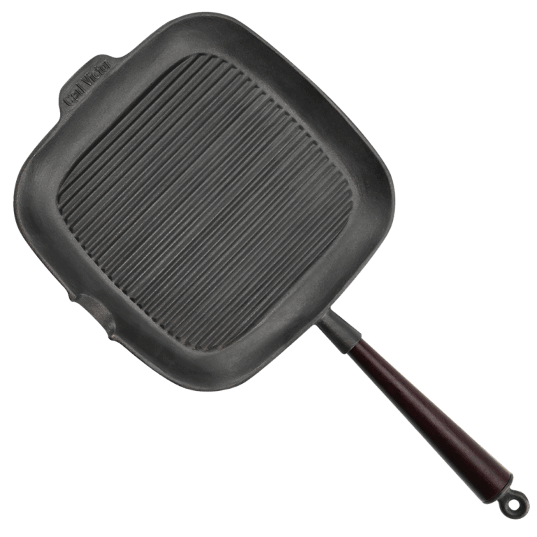 Carl Victor Grillpanna gjutjärn 28 cm Trähandtag