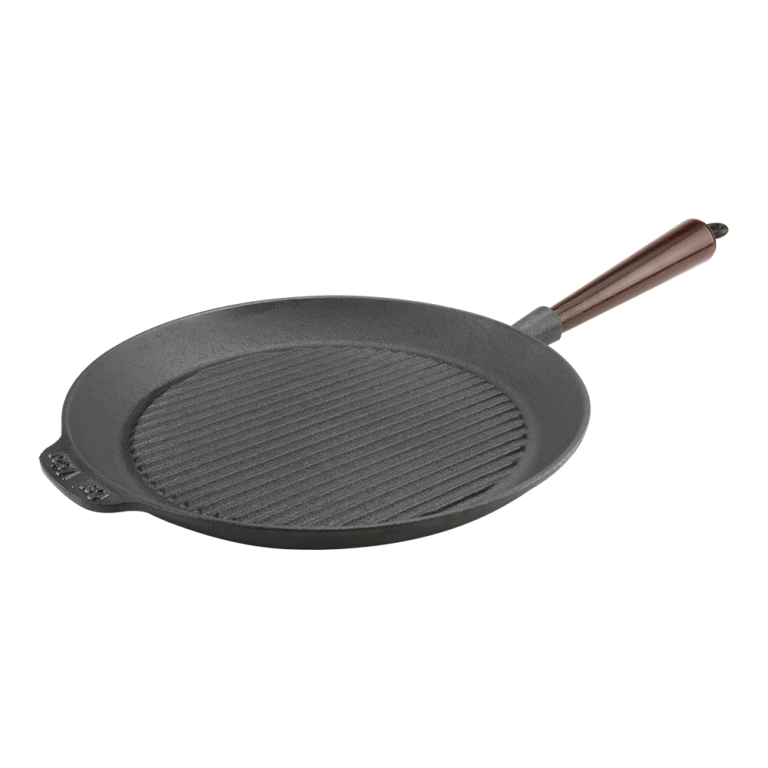 Carl Victor Grillpanna gjutjärn 28 cm Trähandtag