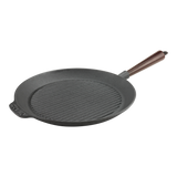 Carl Victor Grillpanna gjutjärn 28 cm Trähandtag