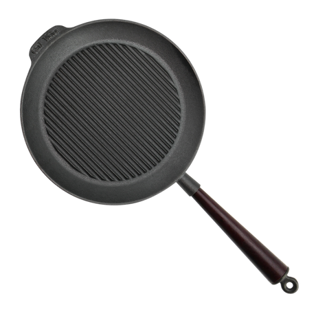 Carl Victor Grillpanna gjutjärn 28 cm Trähandtag