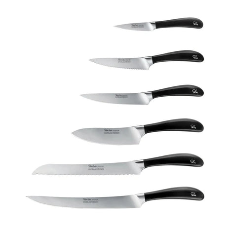 Robert Welch Signature Knivblock med 6 köksknivar