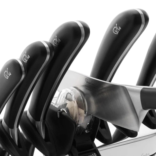 Robert Welch Signature Knivblock med 6 köksknivar