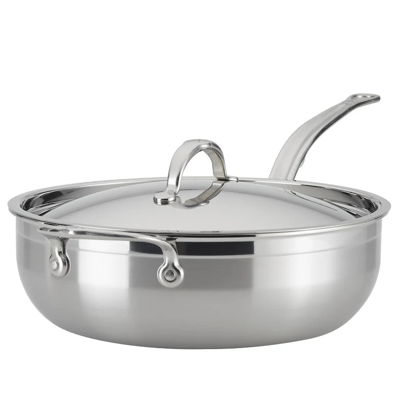 Hestan Probond Traktörpanna med lock 28 cm 4,7 L Stål