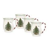 Spode Christmas Tree mugg 40 cl 4-pack polkagris