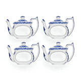 Spode Blue Italian servettring 4-pack blå/vit