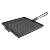 Carl Victor Fyrkantig Grillpanna gjutjärn 28 cm Stålhandtag