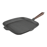 Carl Victor Grillpanna gjutjärn 28 cm Trähandtag