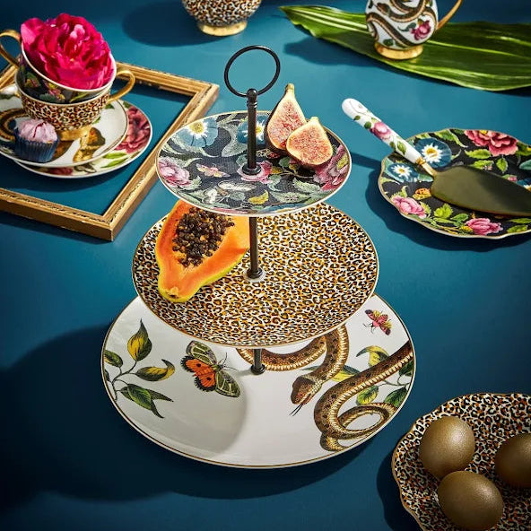 Spode Creatures of Curiosity Tårtfat 3 våningar