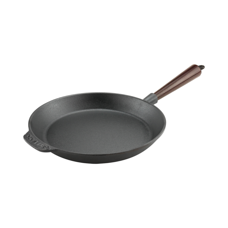 Carl Victor Stekpanna gjutjärn 24cm Trähandtag