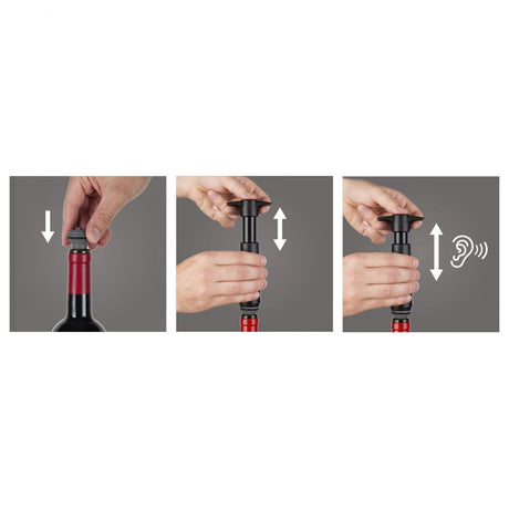 Vacu Vin Wine Saver & 1 Stopper Svart