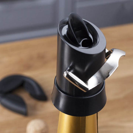 Vacu Vin Champagneförslutare Svart