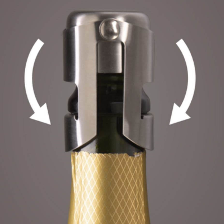 Vacu Vin Champagne Stopper Silver