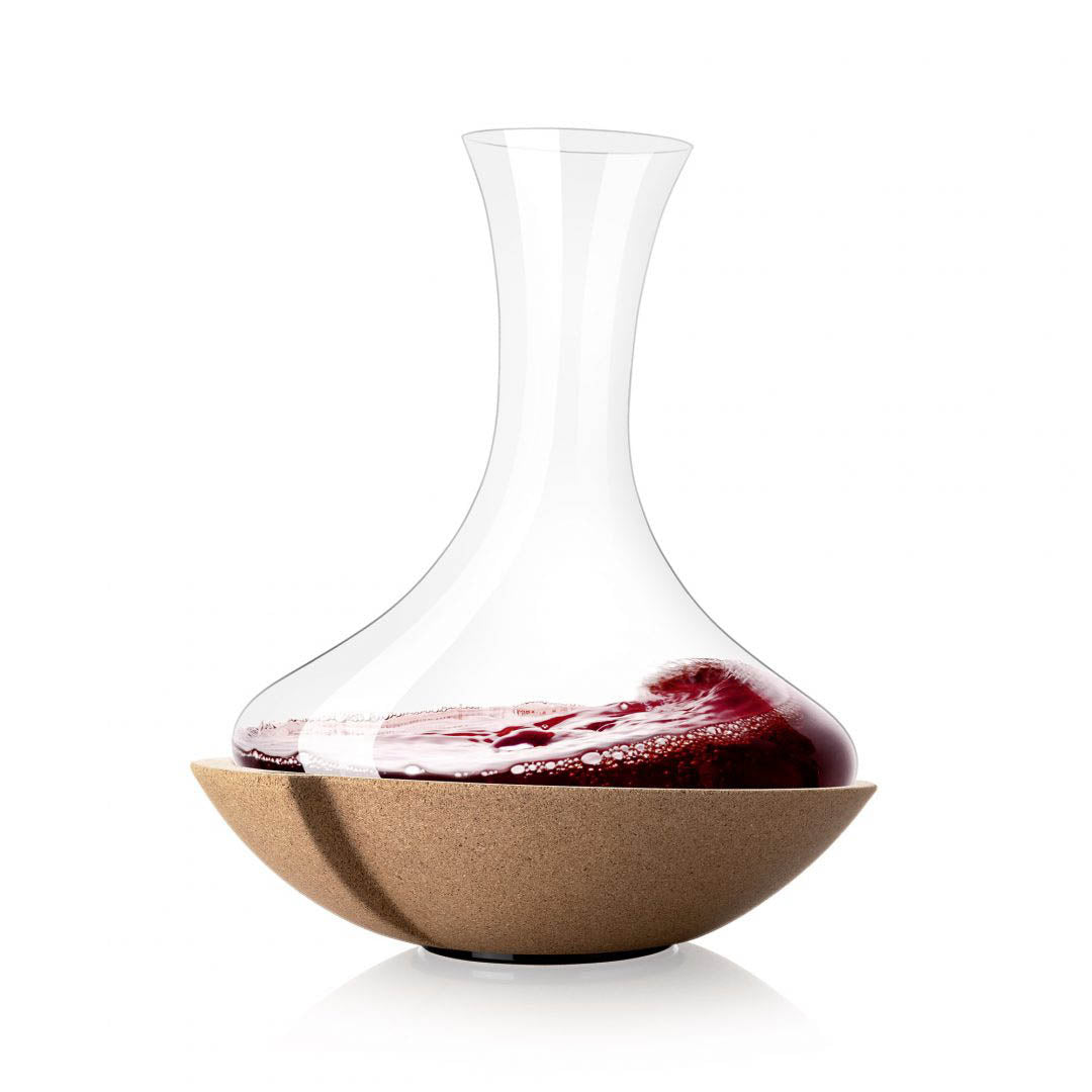 Vacu Vin Swirling Vinkaraff med kork Kristallglas