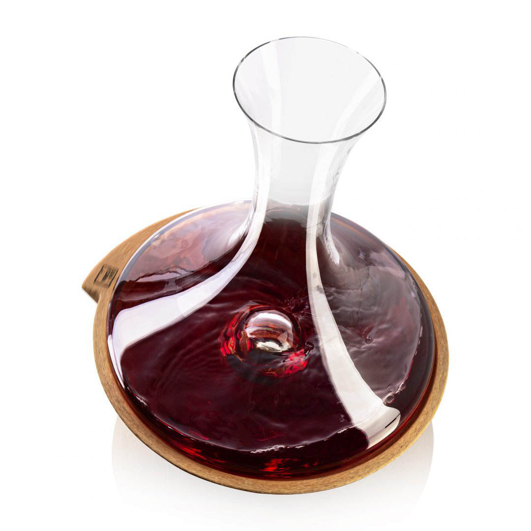 Vacu Vin Swirling Vinkaraff med kork Kristallglas