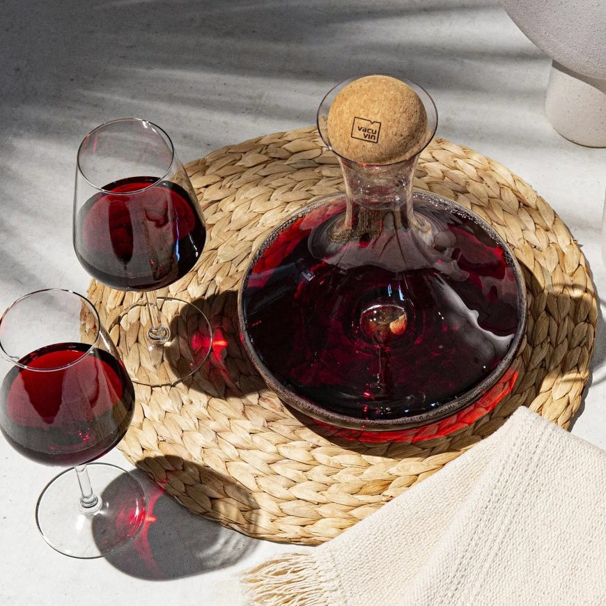 Vacu Vin Vinkaraff med kork Kristallglas