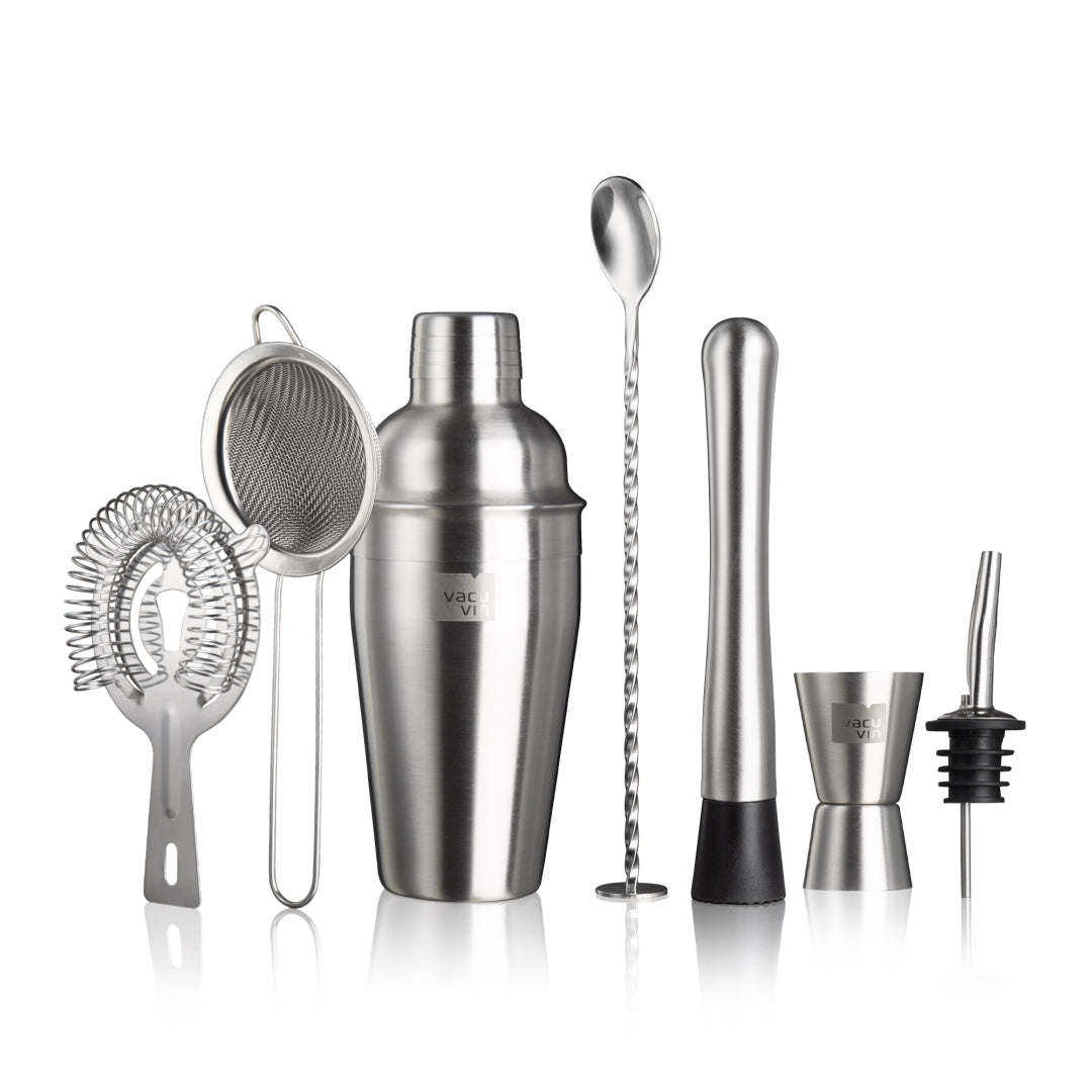 Vacu Vin Cocktail Set Plus 7 delar Silver/Svart