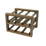 Swedish Wine Rack Furu Vinställ 6 flaskor mörkbrun