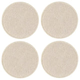 Ziczac Nuno Glasunderlägg 10 cm 4 - pack Beige - Kockensval