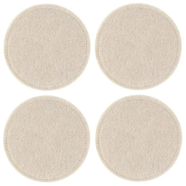 Ziczac Nuno Glasunderlägg 10 cm 4 - pack Beige - Kockensval